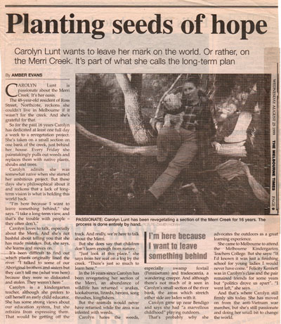 Seeds of Hope article